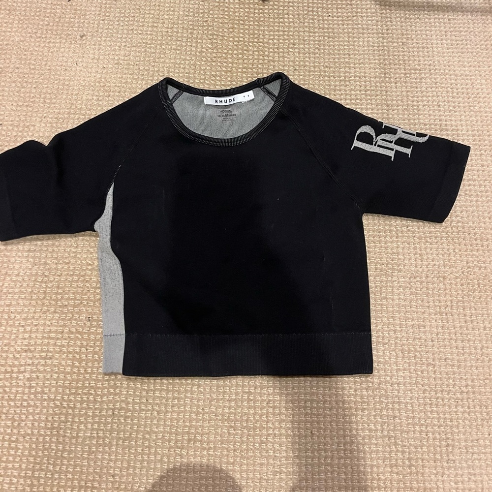 rhode, black crop top